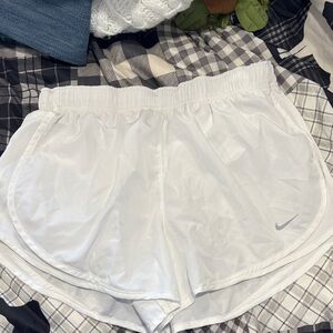 Nike White Athletic Shorts